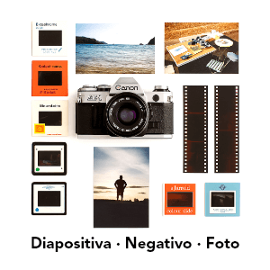 Digitalizar diapositivas, negativos, fotografias